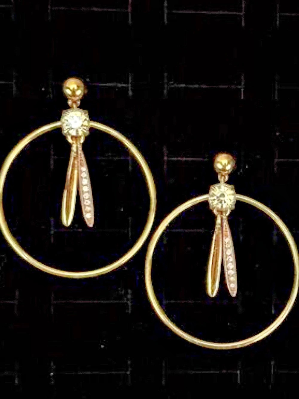 J.CREW Gold Hoop Earrings